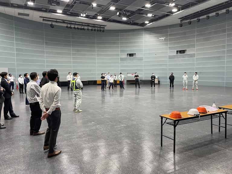 デモ飛行@くにびきメッセ多目的ホール