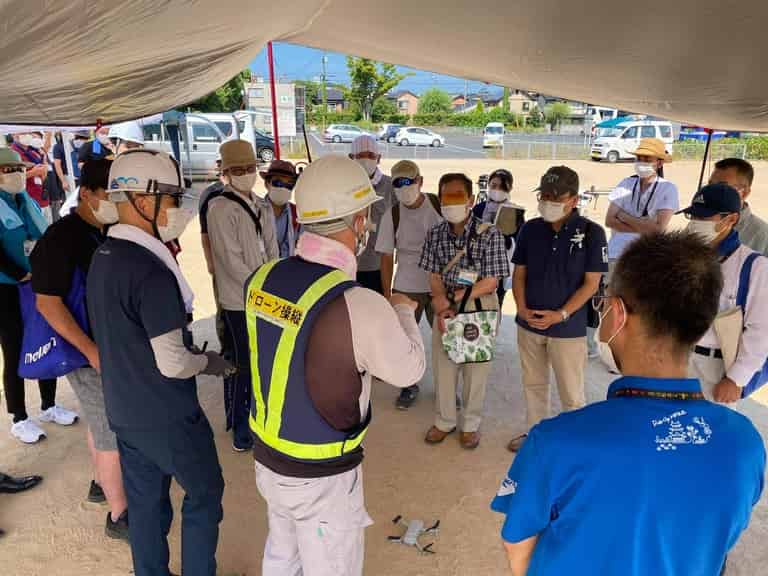 行政職員対象ドローン研修@島根県立プール跡地広場